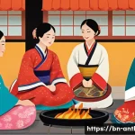 Home 18 문화인류학 이론 - **Prompt:** A vibrant, painterly illustration capturing the essence of diverse cultural traditions c...
